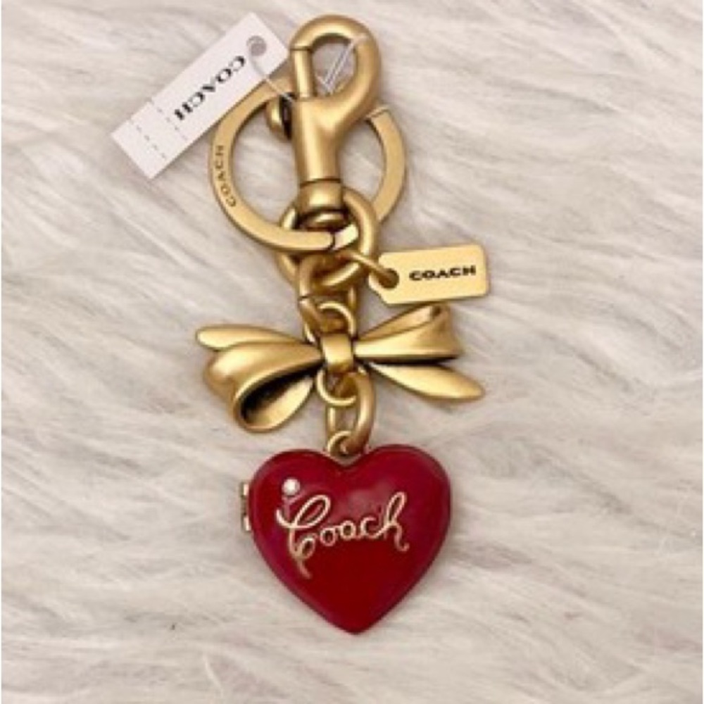 Coach Gold and Red Locket